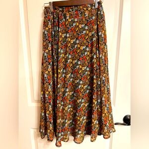 Midi Floral Skirt